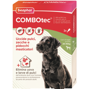 Combotec - 268 Mg/241,20 mg Soluzione Spot-on per Cani di Taglia Grande 3 Pipette da 0,5 ml