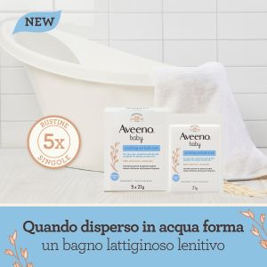 Aveeno Baby Bagno Lenitivo con Avena 5x21g