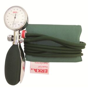 Sfigmomanometro Aneroide Perfect  Erka Scala da 300mmhg con Suddivisione di 2mm  Manometro di Precisione in Alluminio Anodizzato  con Monopalla Incorporata  Modello a 2 Tubi