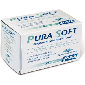 Garza in Tessuto Non Tessuto Pura Soft 36x40cm 12 Pezzi