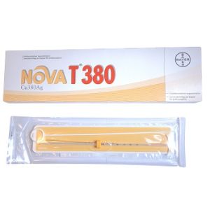 Dispositivo Intrauterino Nova T 380 in Polietilene con Spirale in Rame Superficie 380 Mmq E Anima in Argento