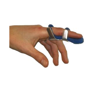 Stecca per Frattura Dita a Ranetta Farmasplint Misura Media in Alluminio Modellabile con Imbottitura in Spugna Poliuretanica Antiallergica Radiotrasparente 8,5 Cm 1 Pezzo