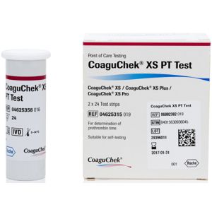 Strisce Reattive per Apparecchio Autodiagnostico Coaguchek Xs Pt Test 2x24 Pezzi