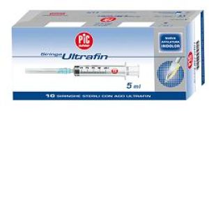 Siringa Pic Sterile Monouso Capacita' 2,5ml con Ago Gauge14 10 Pezzi