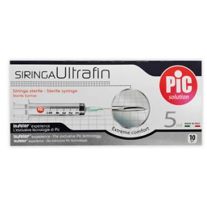 Siringa Pic Ultrafine 5 ml Ago 14 10 Pezzi