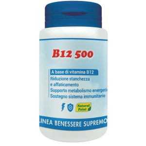 B12 500 Cianocobalamina 100 Capsule Vegetali