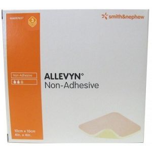 Medicazione Idrocellulare Sterile Altamente Assorbente Non Adesiva in Schiuma di Poliuretano 10x10cm 3 Pezzi