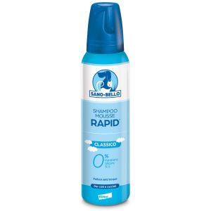 Sano E Bello Shampoo Mousse Rapid Classico Flacone 300 ml per Lavaggio Senz'acqua