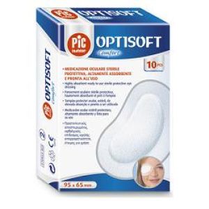 Tampone Oculare Pic in Tessuto Non Tessuto Sterile Adesivo 10 Pezzi