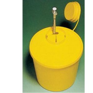 Contenitore di Sicurezza Ecologico Progettato per Evitare Il Contagio Professionale da Hiv. Realizzato in Polipropilene Puo' Essere Sterilizzato 1500 ML
