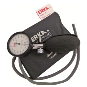 Sfigmomanometro Aneroide Kobold Erka  Scala da 300 Mmhg con Suddivisione di 2 Mm  Manometro di Precisione in Alluminio Anodizzato E Monopalla Incorporata  Modello a 1 Tubo