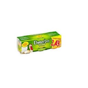 Dieterba Omogeneizzato Tacchino 3 Pezzi 80 g