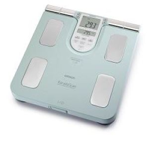 Bilancia Pesapersone con Monitor Composizione Corporea 4sensori Peso Percentuale Massa Grassa E Massa Muscolare Bf511 Colore Turchese
