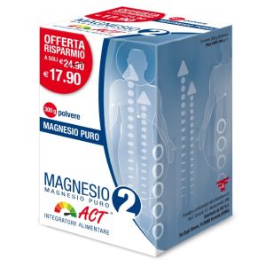 Magnesio 2 Magnesio Puro Act Polvere 300 g