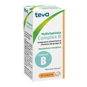 Multivitaminico Complex B Teva 40 Compresse 16,4 g
