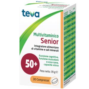 Multivitaminico Senior Teva 30 Compresse 39 g