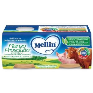 Mellin Omogeneizzato Manzo Prosciutto con Verdure