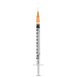 Siringa per Insulina Extrafine 1ml 100 Ui Ago Removibile 26 Gauge 0,45x12 Mm 1 Pezzo