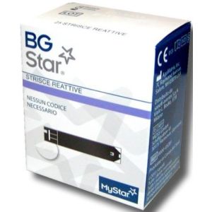 Strisce Reattive Misurazione Glicemia Bgstar Mystar 25 Pezzi
