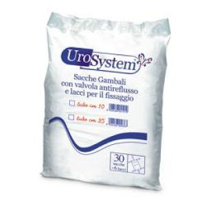 Sacca di Drenaggio da Gamba per Incontinenza Urosystem Tubo 35 Cm 30 Pezzi