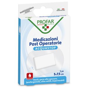 Acquastop Medicazione Post Operatoria 5x7,5 Cm Profar Med 5 Pezzi