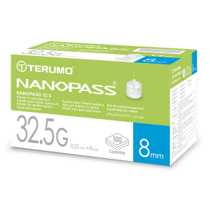 Ago per Penna da Insulina Nanopass 32,5 Gauge Lunghezza 8 Mm 100 Pezzi