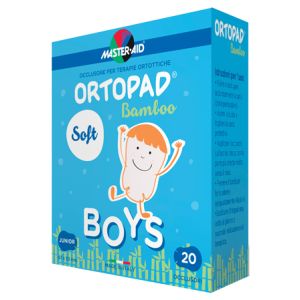 Cerotto Oculare per Ortottica Ortopad Soft Boys Junior 20 Pezzi