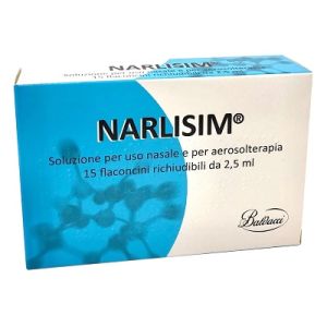 Narlisim Soluzione per Uso Nasale E Aerosolterapia 15 Flaconcini Richiudibili da 2,5 ml L'uno