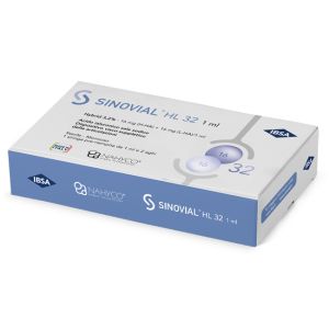 Siringa Intra-articolare Sinovial Hl 32 Acido Ialuronico Sale Sodico 16mg H-ha + 16mg H-la/1ml + Ago 22 Gauge + Ago 29 Gauge