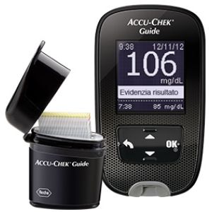 Kit Glucometro Accu-chek Guide Mg/dl + Pungidito Fastclix