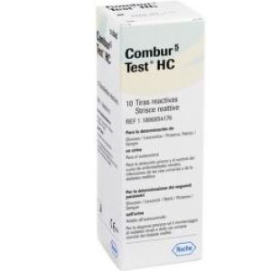 Striscia Visiva per Autoanalisi in Urine di Glucosio Leucociti Proteine Nitriti E Sangue Combur 5 Test Hc 10 Pezzi