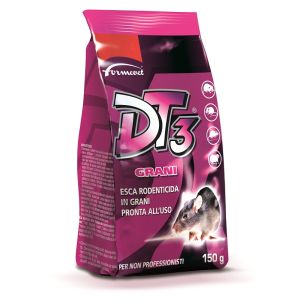 Dt3 Grani Esca Rodenticida Pronta All'uso Busta 150 g Uso Non Professionale