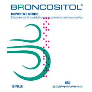 Broncositol Soluzione Sterile da Nebulizzare per Somministrazione Aerosolica 10 Fiale 3 ml