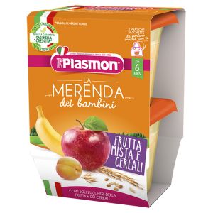 Plasmon La Merenda Dei Bambini Merende Frutta Cereali Asettico 2 X 120 g