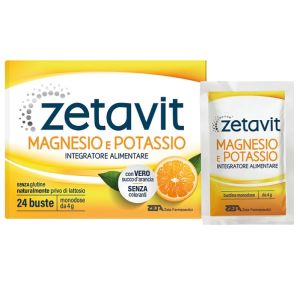 Zetavit Magnesio Potassio Senza Zucchero 24 Bustine da 6 g