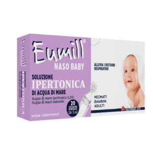 Eumill Naso Baby Soluzione Ipertonica 20 Contenitori Monodose 5 ml