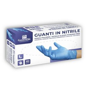 Guanti Nitrile Senza Polvere Small 100 Pezzi Gammadis