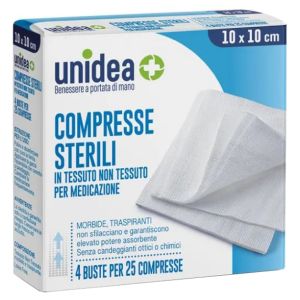 Garza Compressa in Tessuto Non Tessuto 10 X 10 Cm 100 Pezzi