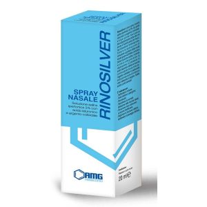 Rinosilver Soluzione Salina Ipertonica 3% con Acido Ialuronico E Argento Colloidale Spray Nasale 20 ml