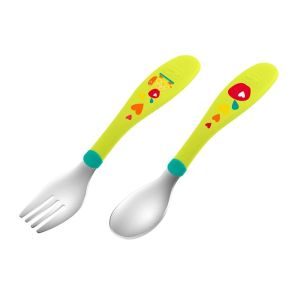 Chicco Posate Inox 18m+ Verde