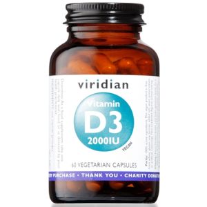 Viridian Vitamin D3 2000iu 60cps