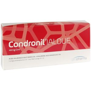 Siringa Intra-articolare Condronil Ialdue Preriempita Acido Ialuronico Sale Sodico 40 mg 2 ml