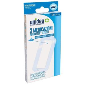 Medicazione Unidea 10x25 Cm Sterile Impermeabile 3 Pezzi