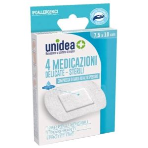 Medicazione Sterile Unidea Tessuto Non Tessuto 7,5x10 Cm 4 Pezzi