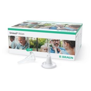 Catetere Esterno a Guaina Urimed Vision Standard in Silicone Diametro 36 Mm Lunghezza 145 Mm Guaina 80 Mm Adesivo 45 Mm Connettore 30 Mm