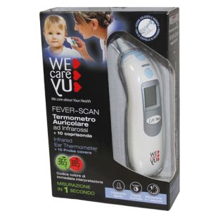 Termometro Auricolare Wecareyu Fever-scan Ad Infrarossi con 10 Coprisonda