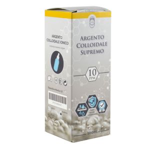 Argento Colloidale Supremo 10ppm Certificato con Contagocce 100 ml
