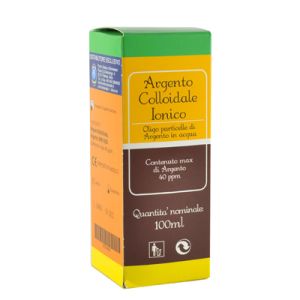 Argento Colloidale Ionico 40ppm Certificato Spray con Contagocce 100 ml