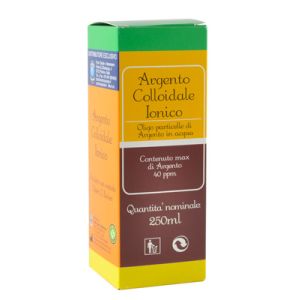 Argento Colloidale Ionico 40ppm Certificato 250 ml
