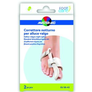Correttore Notte Alluce Valgo Master-aid Footcare 36-43 2 Pezzi D10